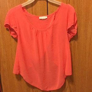 Cut-out back, see through blouse from Body Central